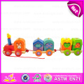 2016 Brand New Wooden Train Toy, Educational Wood Train Toy, Kids′ Toy Train, Lovely Wooden Train Toy W05c035